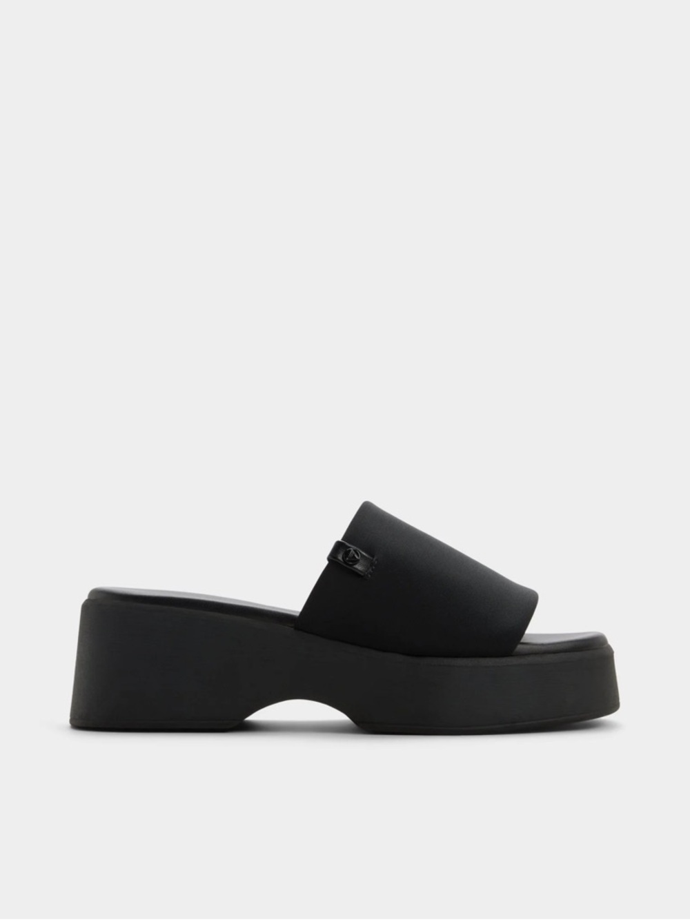 Aldo Yassu Black Platform Slide Sandal - Women's
